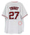 Mike Trout Los Angeles Angels Signed Autographed White #27 Custom Jersey Global COA - SPOTTING