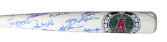 Los Angeles Angels 2014 Team Signed Autographed Youth White Baseball Bat Authenticated Ink COA - Mike Trout