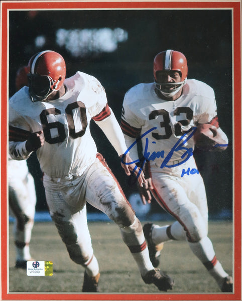 Jim Brown Cleveland Browns Signed Autographed 22 X 14 Framed Phot –