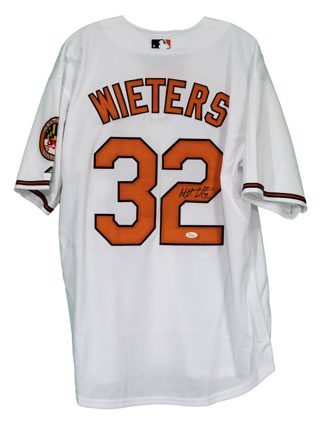 2012 Matt Wieters Baltimore Orioles Autographed Game Worn Road Jersey