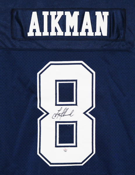 Troy Aikman Autographed Dallas Cowboys #8 Framed Jersey