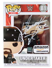The Undertaker Signed Autographed WWE FUNKO POP #81 Vinyl Figure Heritage Authentication COA
