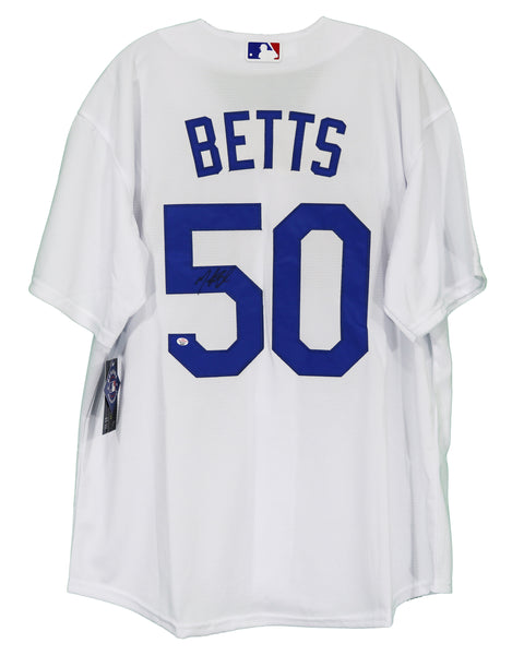 Mookie Betts #50 Los Angeles Dodgers Blue Pinstripe Mexico Flag