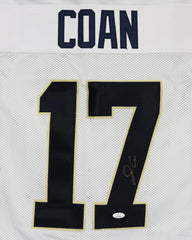 Jack Coan Notre Dame Fighting Irish Signed Autographed White #17 Custom Jersey JSA Witnessed COA