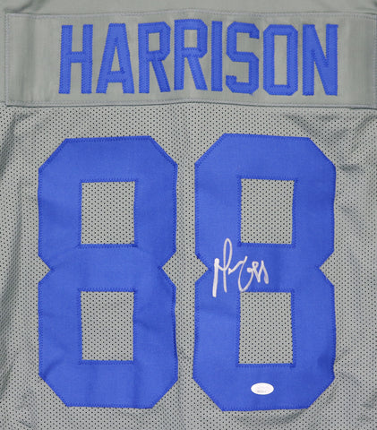 Marvin Harrison Indianapolis Colts Signed Autographed Gray #88 Custom Jersey JSA Witnessed COA