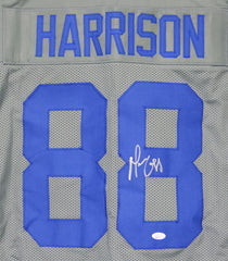 Marvin Harrison Indianapolis Colts Signed Autographed Gray #88 Custom Jersey JSA Witnessed COA