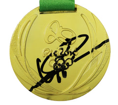 Usain Bolt Team Jamaica Signed Autographed 2016 Rio Olympics Replica Gold Medal Heritage Authentication COA