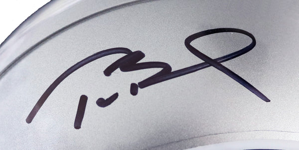 Tom Brady Signed The Patriots Mini Helmet - CharityStars