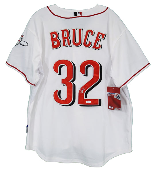 Jay Bruce Cincinnati Reds Signed Autographed White 32 Jersey JSA