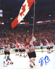 Sidney Crosby Pittsburgh Penguins Signed Autographed 8" x 10" Team Canada Celebration Photo Global COA