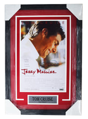 Tom Cruise Signed Autographed 26"x18-1/8" Framed Jerry MaGuire Movie Poster Photo Heritage Authentication COA