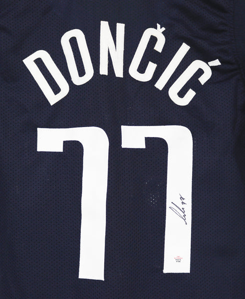 Luka Doncic Dallas Stars Autographed Crossover adidas #77 Authentic Jersey