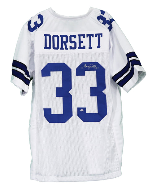 Tony Dorsett Autographed Dallas Cowboys (Blue #33) Custom Jersey