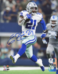 Ezekiel Elliott Dallas Cowboys Signed Autographed 8" x 10" Running Photo Global COA