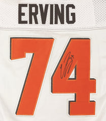Cameron Erving Cleveland Browns Signed Autographed White #74 Jersey