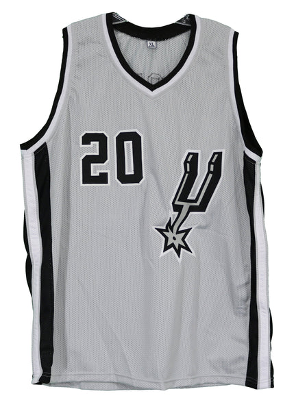 Nba Basketball Uniform No.20manu Ginbili Grey Sports Basketball