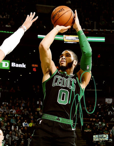 Jayson Tatum Boston Celtics Signed Autographed 8" x 10" Shooting Photo Heritage Authentication COA