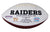 Bo Jackson Oakland Raiders Signed Autographed White Panel Logo Football PAAS COA