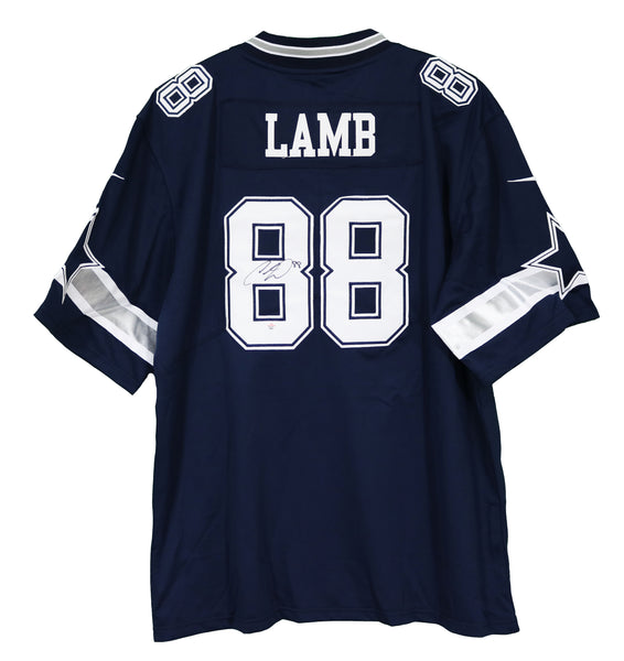 CeeDee Lamb Dallas Cowboys Signed Autographed Blue #88 Jersey –