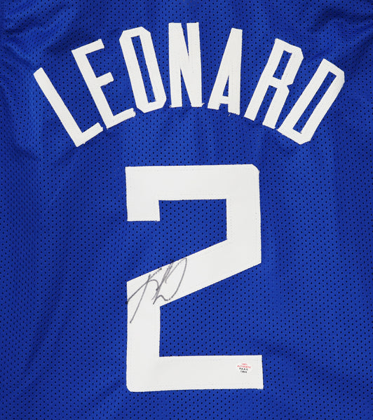 Kawhi Leonard Los Angeles Clippers Autographed Blue #2 Custom Jersey –