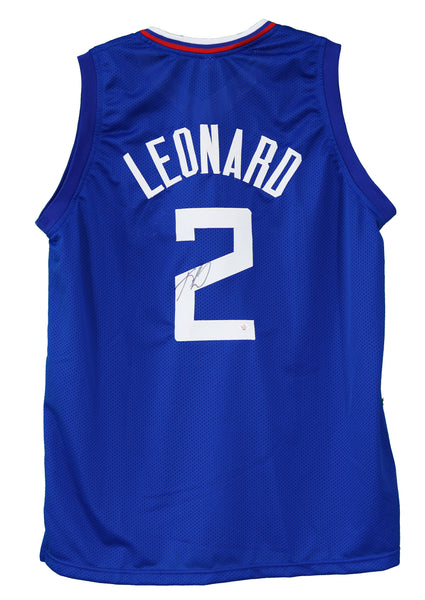 Kawhi Leonard Los Angeles Clippers Autographed Blue #2 Custom Jersey –