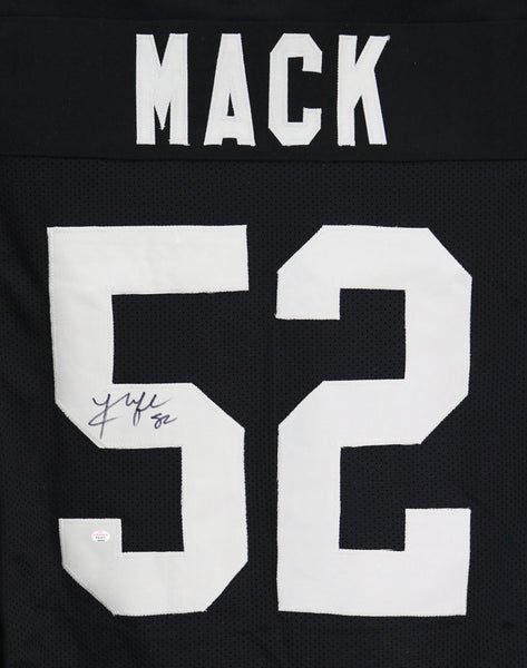 Khalil Mack Oakland Raiders Signed Autographed Black #52 Custom