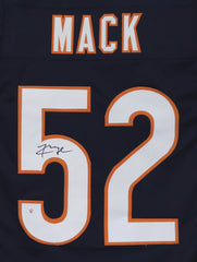Khalil Mack Chicago Bears Signed Autographed Navy Blue #52 Custom Jersey PAAS COA