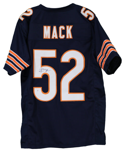 Khalil Mack Chicago Bears Signed Autographed White #52 Custom Jersey –