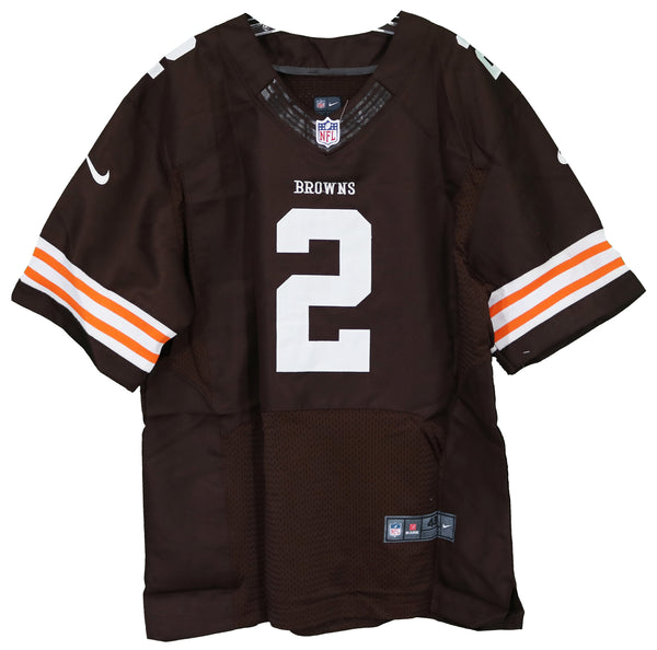 Johnny Manziel Cleveland Browns White #2 Jersey Facsimile Autograph –