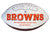Johnny Manziel Cleveland Browns Signed Autographed White Panel Logo Football Global COA