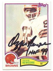 Ozzie Newsome Cleveland Browns Signed Autographed 1982 Topps #67 Football Card Five Star Grading Certified