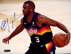 Chris Paul Phoenix Suns Signed Autographed 8-1/2" x 11" Dribbling Photo Heritage Authentication COA