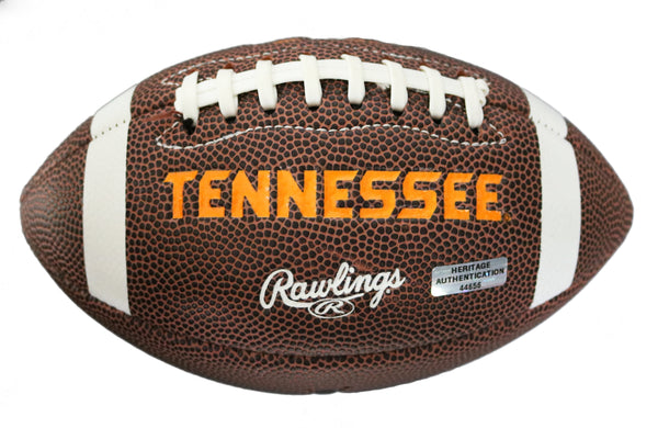 Peyton Manning Tennessee Volunteers Signed Autographed White Panel Logo  Football PAAS COA