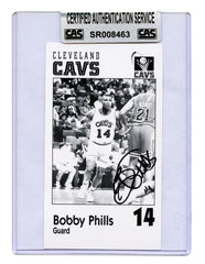 Bobby Phills Cleveland Cavaliers Cavs Signed Autographed 6-1/4" x 3-1/2" Photo Card CAS Certified