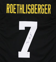 Ben Roethlisberger Pittsburgh Steelers Signed Autographed Black #7 Custom Jersey PAAS COA