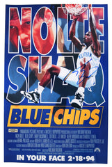 Shaquille O'Neal Signed Autographed 17" x 11" Blue Chips Movie Poster Photo Heritage Authentication COA