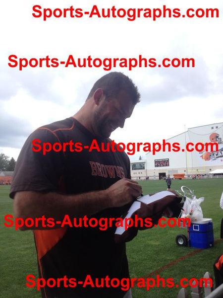 JOE THOMAS SIGNED CUSTOM BROWNS WHITE JERSEY - JSA