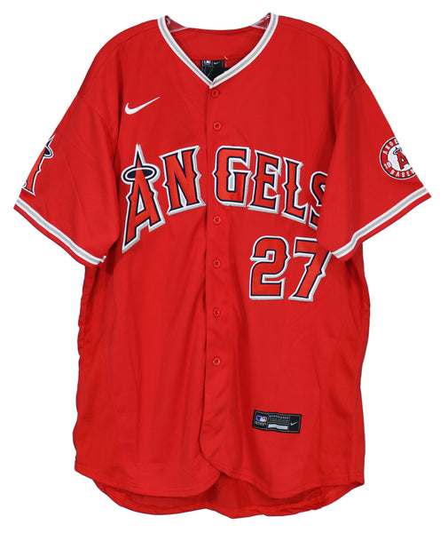 MIKE TROUT Autographed Los Angeles Angels Nike Authentic White