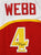 Spud Webb Atlanta Hawks Signed Autographed Red #4 Custom Spud Jersey JSA Witnessed COA