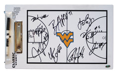 West Virginia Mountaineers 2014-15 Team Signed Autographed Basketball Clipboard Authenticated Ink COA