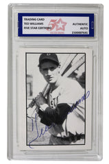 Ted Williams Boston Red Sox Signed Autographed of The 50's-60's #60 Baseball Card Five Star Grading Certified