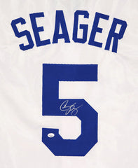 Corey Seager Los Angeles Dodgers Signed Autographed White #5 Custom Jersey PAAS COA