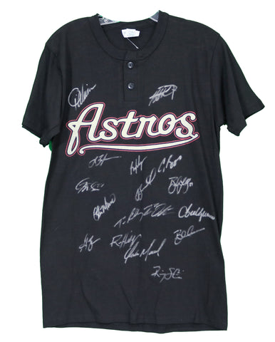 Houston Astros 2003 Team Signed Autographed T-Shirt PAAS Letter COA - Biggio Bagwell