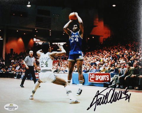 Austin Carr Notre Dame Fighting Irish Signed Autographed 8" x 10" Shooting Photo Five Star Grading COA