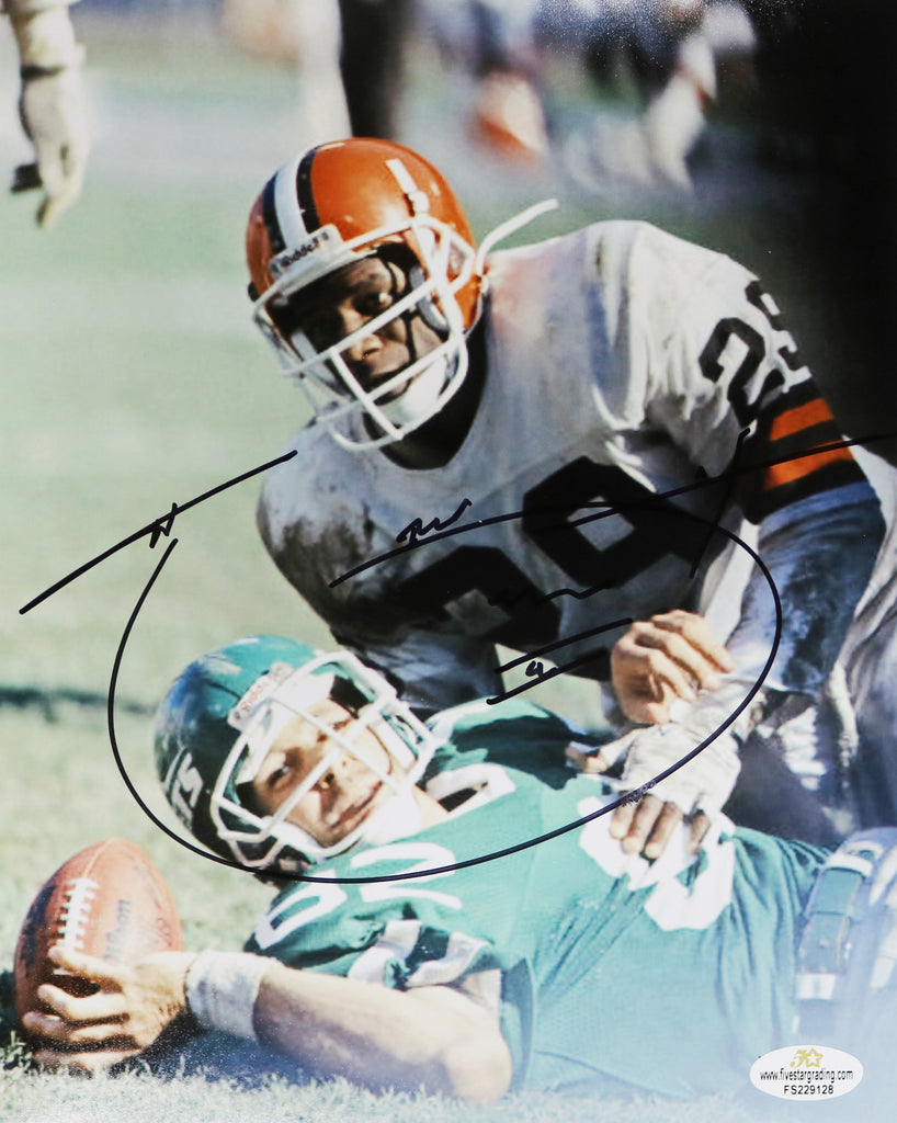 Hanford Dixon Cleveland Browns Signed Autographed 8x10 Tackle