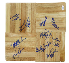 Atlanta Hawks 2005-06 Team Signed Autographed Basketball Floorboard Five Star Grading COA