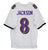 Lamar Jackson Baltimore Ravens Signed Autographed White #8 Custom Jersey Global COA