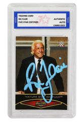 Ric Flair Signed Autographed Topps Trading Card Five Star Grading Certified
