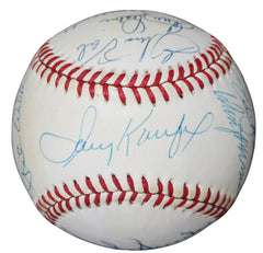 Brooklyn Dodgers 1957 Team Signed Autographed Official Ball National League Baseball JSA Letter COA with Display Holder - Sandy Koufax