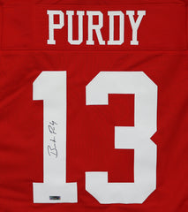 Brock Purdy San Francisco 49ers Signed Autographed Red #13 Custom Jersey Heritage Authentication COA